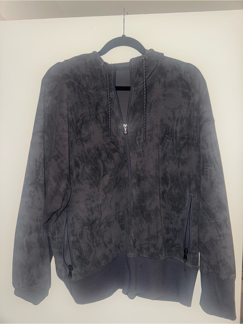Women’s Charcoal Hooded Zip Sweater - Soft